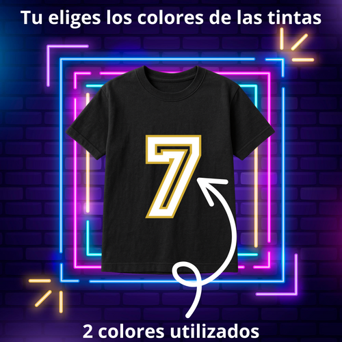 1.1 Playera 100% Personalizada con serigrafia, regular manga corta, cuello redondo