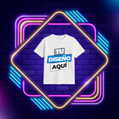 1. Playera 100% Personalizada Diseño Grande Sin Limite De Colores, Regular